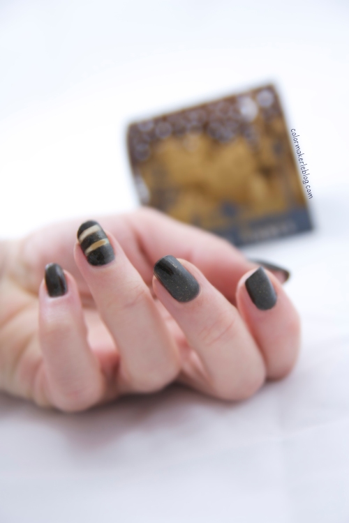 nail art noir et or